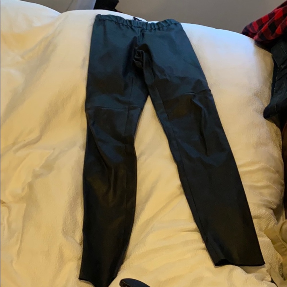 Blk dnm leather pants